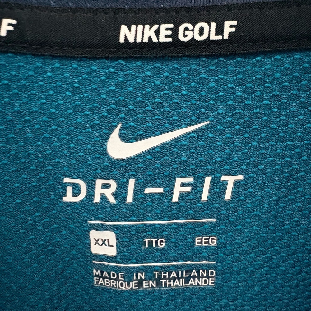 Nike Golf Men Dri Fit Short Sleeve Blue
Cotton Blend Polo Shirt Nike Logo Sz XXL - Picture 4 of 5